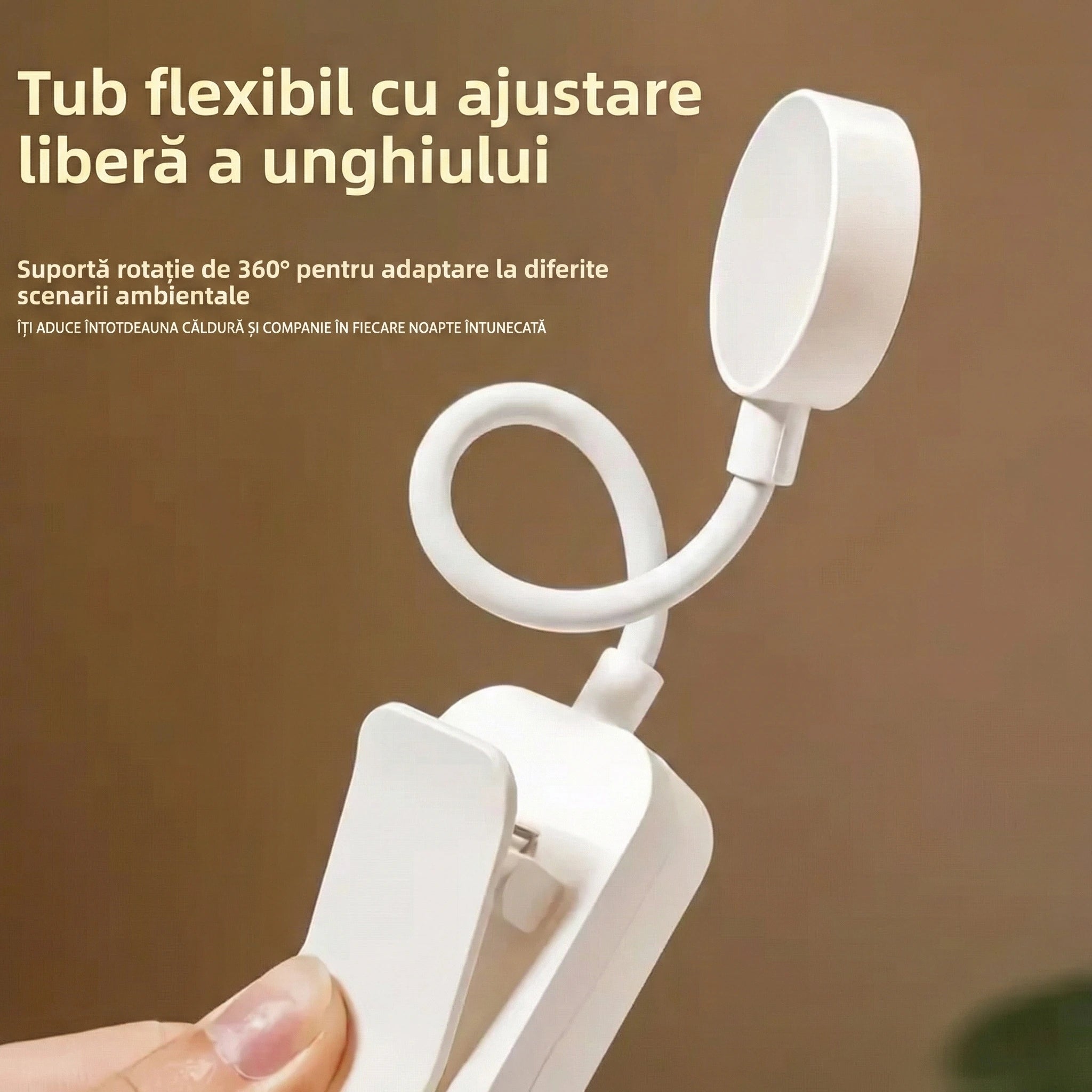 Lampă de Citit Noaptea cu Lumină Blândă